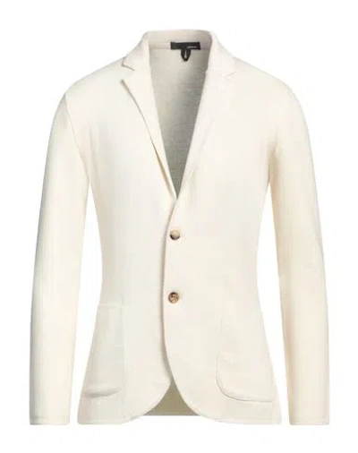 Lardini Man Blazer Ivory Size S Wool, Silk, Cashmere In White