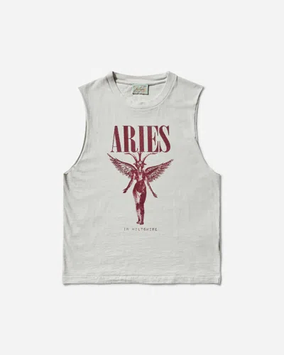 Aries Women S Faded Nirvana Muscle Vest Off In White