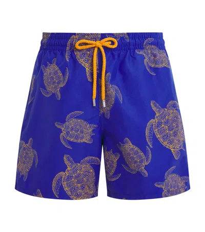 Vilebrequin Mens Marrakech Moorea Graphic-print Swim Shorts In Blue