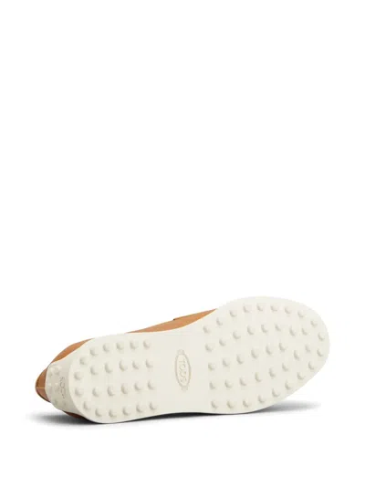 Tod's Leather Loafers In Brown