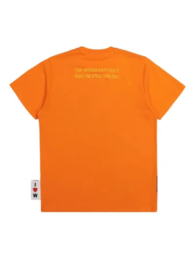 Walter Van Beirendonck Shadow Bunny T-shirt In Orange