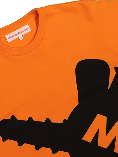 Walter Van Beirendonck Shadow Bunny T-shirt In Orange