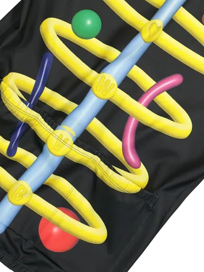 Walter Van Beirendonck Black Void Clown Bike Turtleneck In Black