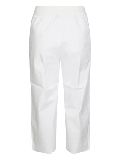 Alpha Studio Straight-leg Trousers In White