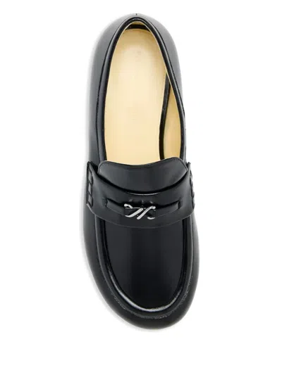 Proenza Schouler Mini Monogram Loafers In Black