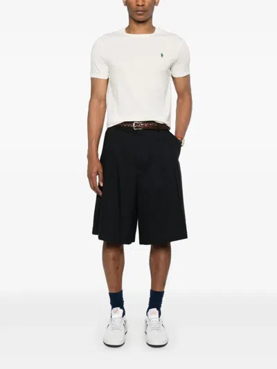 Polo Ralph Lauren Light Beige Cotton T-shirt With Logo In Neutrals