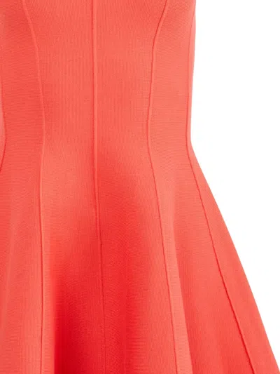 Fleur Du Mal Flared Corset Dress In Pink