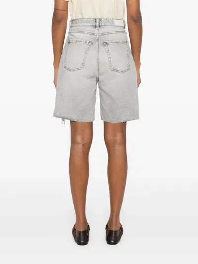 Icon Denim Lea Shorts In Grey