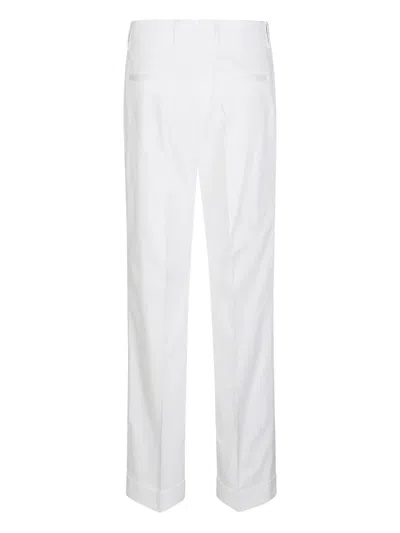 Shop Berwich Straight-leg Trousers In White