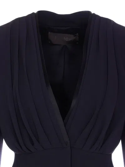 Max Mara Fitted Jacket In Blue