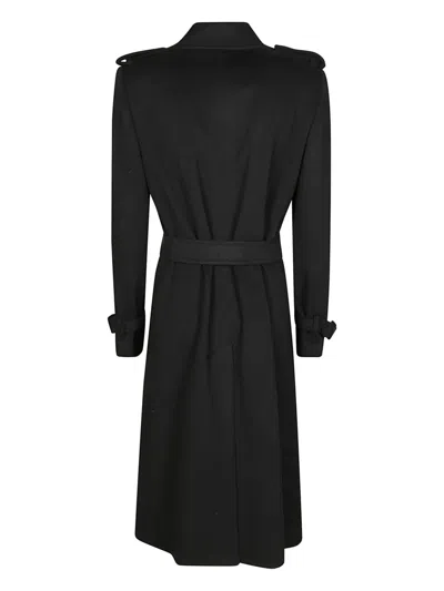Tagliatore Belted Coat In Black