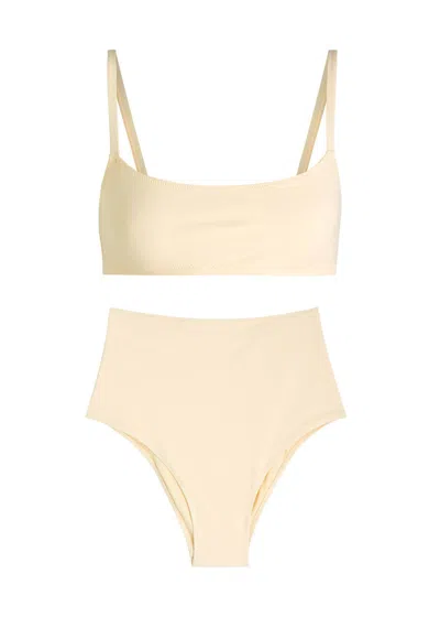 Lido Undici High Waist Bikini In Ivory