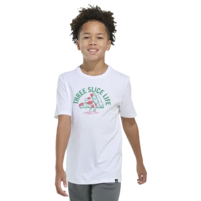 Adidas Originals Adidas Kids' Three Slice Life Graphic T-shirt In Green/white