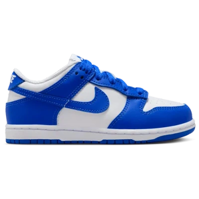 Nike Boys Preschool   Dunk Low In White/hyper Blue