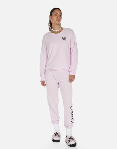 Lauren Moshi Alana Butterfly Affirmations In Pretty Pink