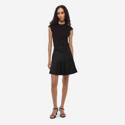 Helmut Lang Pleated Skort In Black