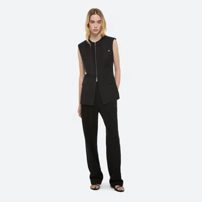Helmut Lang Zip Blazer Vest In Black