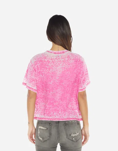 Lauren Moshi Linnea Butterfly Affirmations In Magenta Burnout