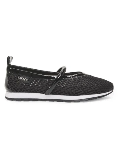 Dkny Women's Dalhart Knit Ballet Flats In Black