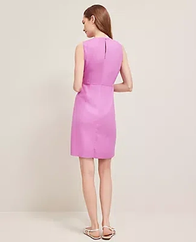 Ann Taylor Linen-blend Shift Dress In Orchid Glow