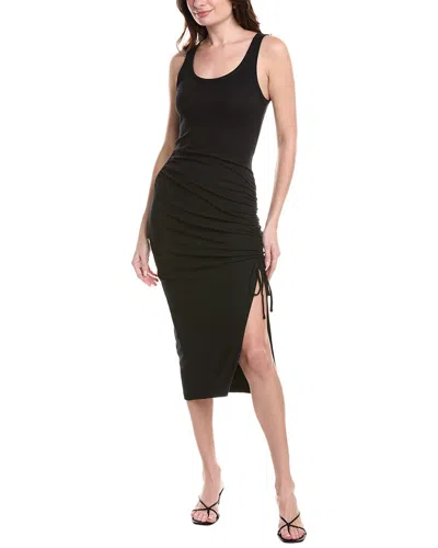 Rachel Parcell Ruched Midi Dress In Black