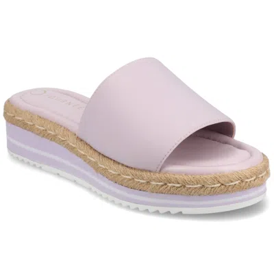 Journee Collection Rosey Wedge Sandal In Blue