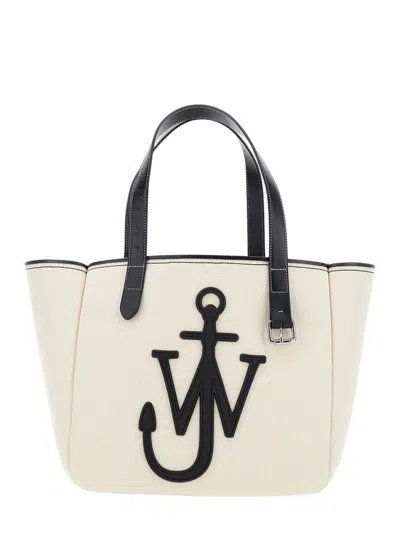 Shop Jw Anderson White Logo Shopper