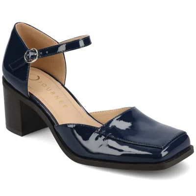 Journee Collection Women's Evangeline Square Toe Pumps In Multi