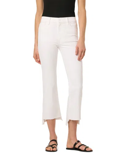 Joe's Jeans High Rise Crop Bootcut & Step Hem White Jean In White