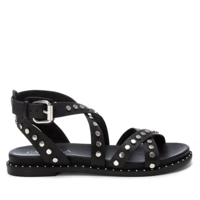Xti Carmela Leather Women's Fashion Sandals By  In Black