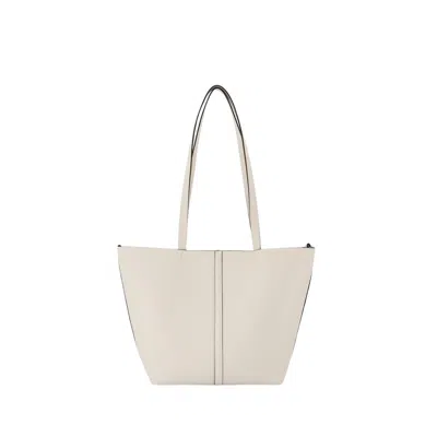 Vanessa Bruno Tote Pm Shopper Bag - Leather - White In White