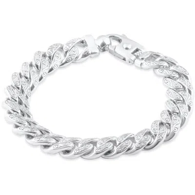 Pompeii3 Men's Designed Link 14k Gold (92gram) Or Platinum (172gram) 12.5mm Bracelet 9" In Multi