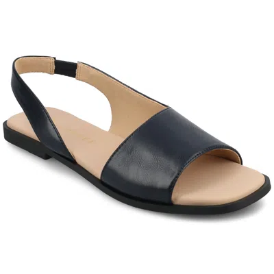 Journee Collection Brinsley Slingback Sandal In Blue