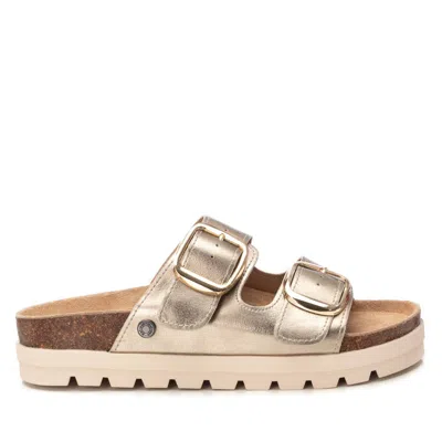 Xti Women's Footbed Jute Wrapped Platform Sandals By  In Gold