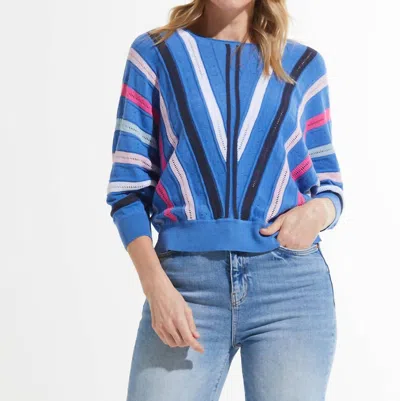 Zaket & Plover Breeze + Brights Sweater In Chambray In Blue
