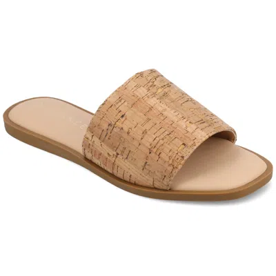 Journee Collection Prisilla Slide Sandal In Multi