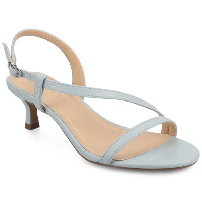 Journee Collection Jemry Kitten Heel Sandal In Blue