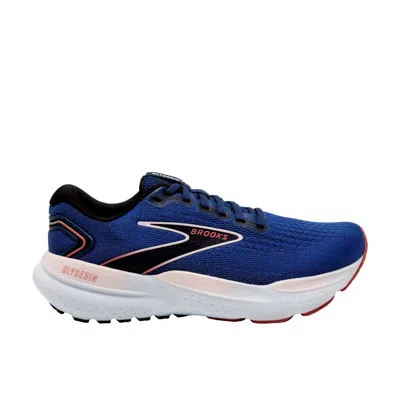 Brooks Glycerin Gts 21 Running Shoes In Blue-icy Pink-rose In Blue