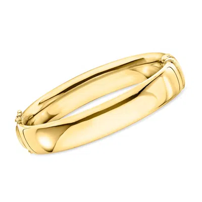 Ross-simons 18kt Gold Over Sterling Bangle Bracelet In Multi