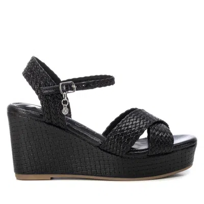 Xti Women's Criss Cross Wedge Sandals By  In Black