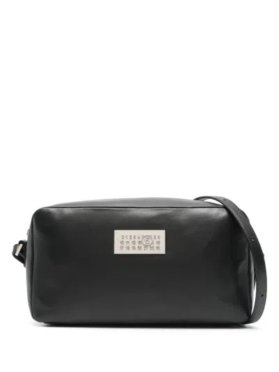 Mm6 Maison Margiela Numbers-plaque Cross Body Bag In Black