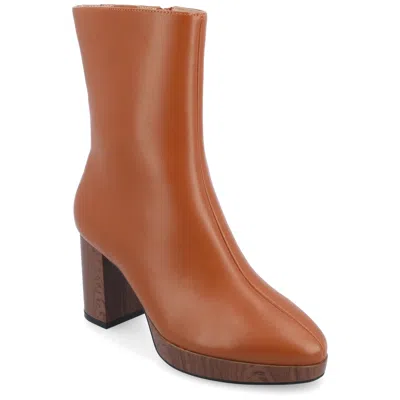 Journee Collection Romer Tru Comfort Platform Bootie In Green