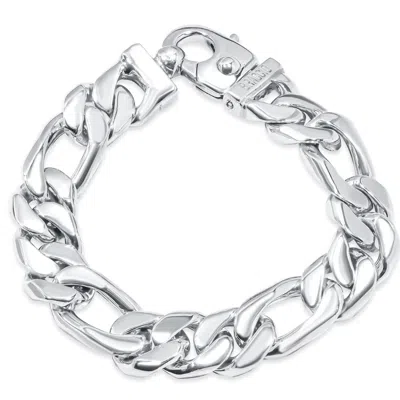 Pompeii3 Men's Figaro Link 14k Gold (135gram) Or Platinum (217gram) 15.5mm Bracelet 8.5" In Multi