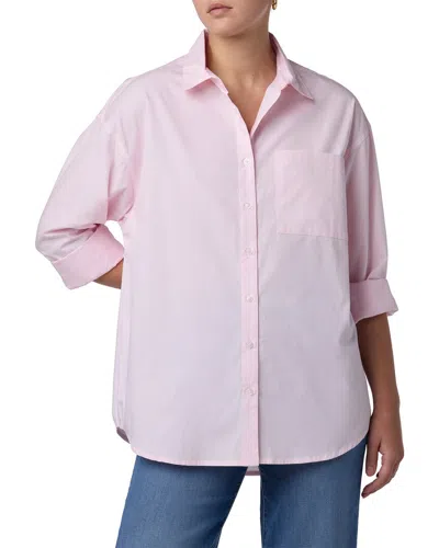 Joe's Jeans The Boyfriend Button-down Shirt In Pink