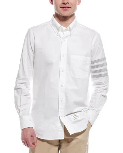 Thom Browne 4-bar Cotton Shirt In White