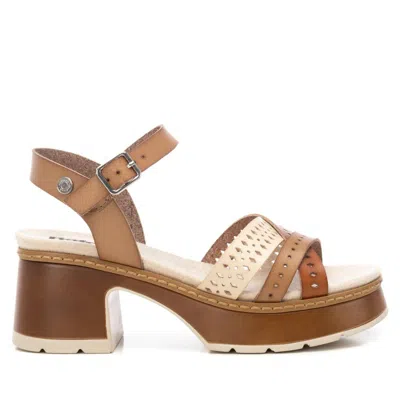 Xti Women's Ankle Strap Heeled Sandals Refresh By  In Beige