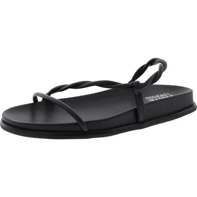 Faryl By Farylrobin Morgan Womens Leather Slide Sandals In Black