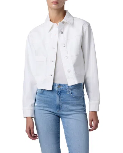 Joe's Jeans Crop Patch Pocket Jacket In White