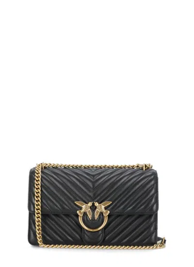Pinko Black Love One Bag In Black