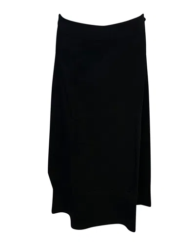 Helmut Lang Maxi Skirt In Black Viscose In Black